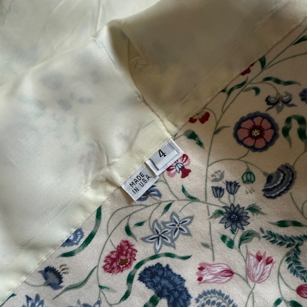 Vintage Talbots Floral Patterned Blazer-Size 4 - Picture 11 of 14